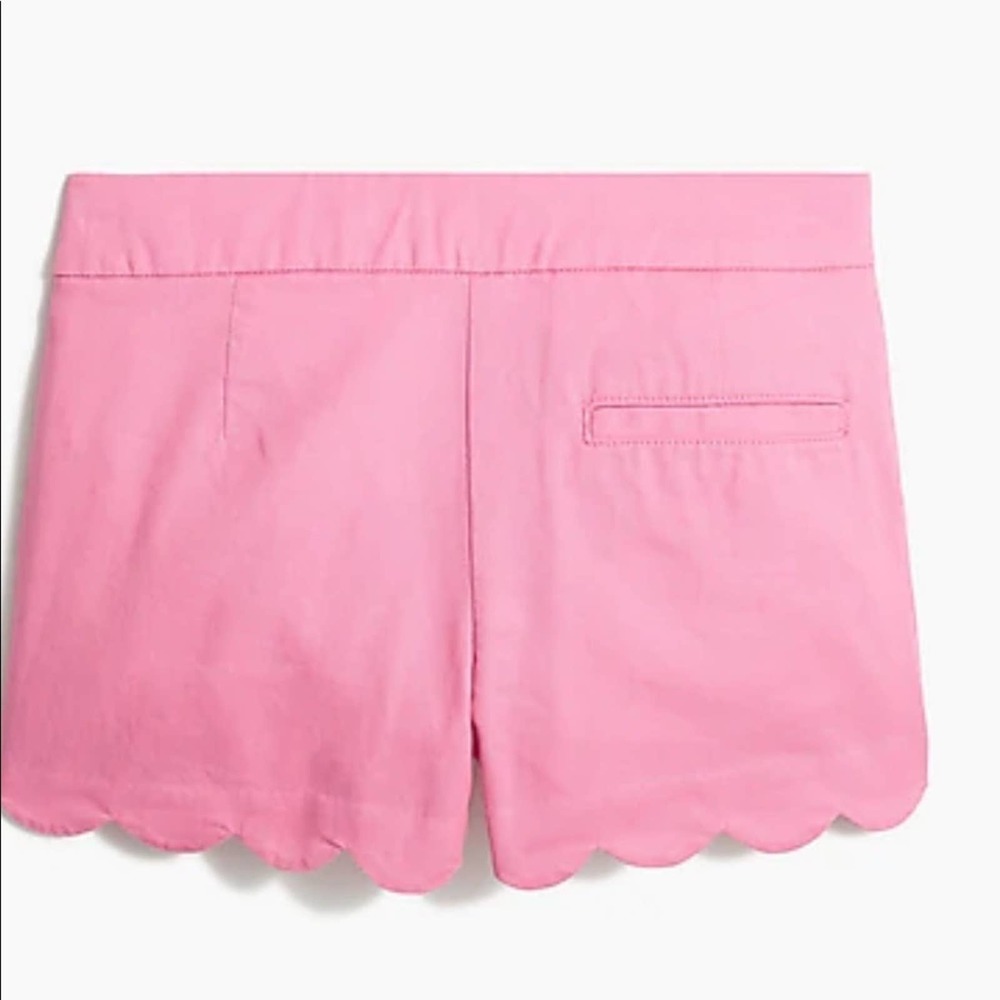 Jcrew crewcuts scalloped shorts -pink NWT - 8